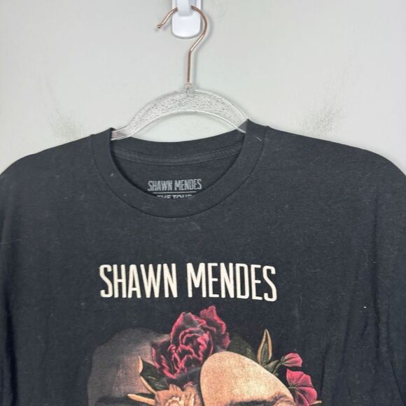 SHAWN MENDES Black Short Sleeve Tour Tee Unisex Size Large Band T-Shirt - Picture 3 of 6
